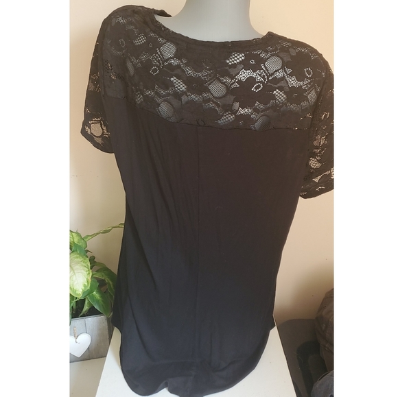 APT. 9 Black and Lace Blouse XL - Picture 2 of 3